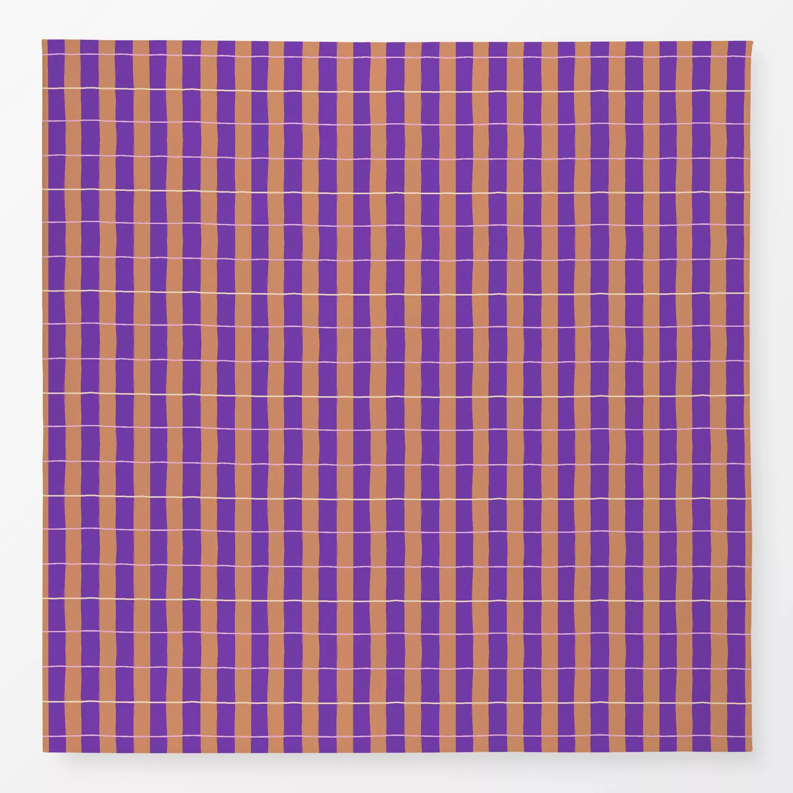 Tischdecke Hersbtliebe Streifen - Herbst, Symbole & Muster - von „Carolin Vonhoff"; Linien, Streifen, rosa, Herbst, gelb, ka...