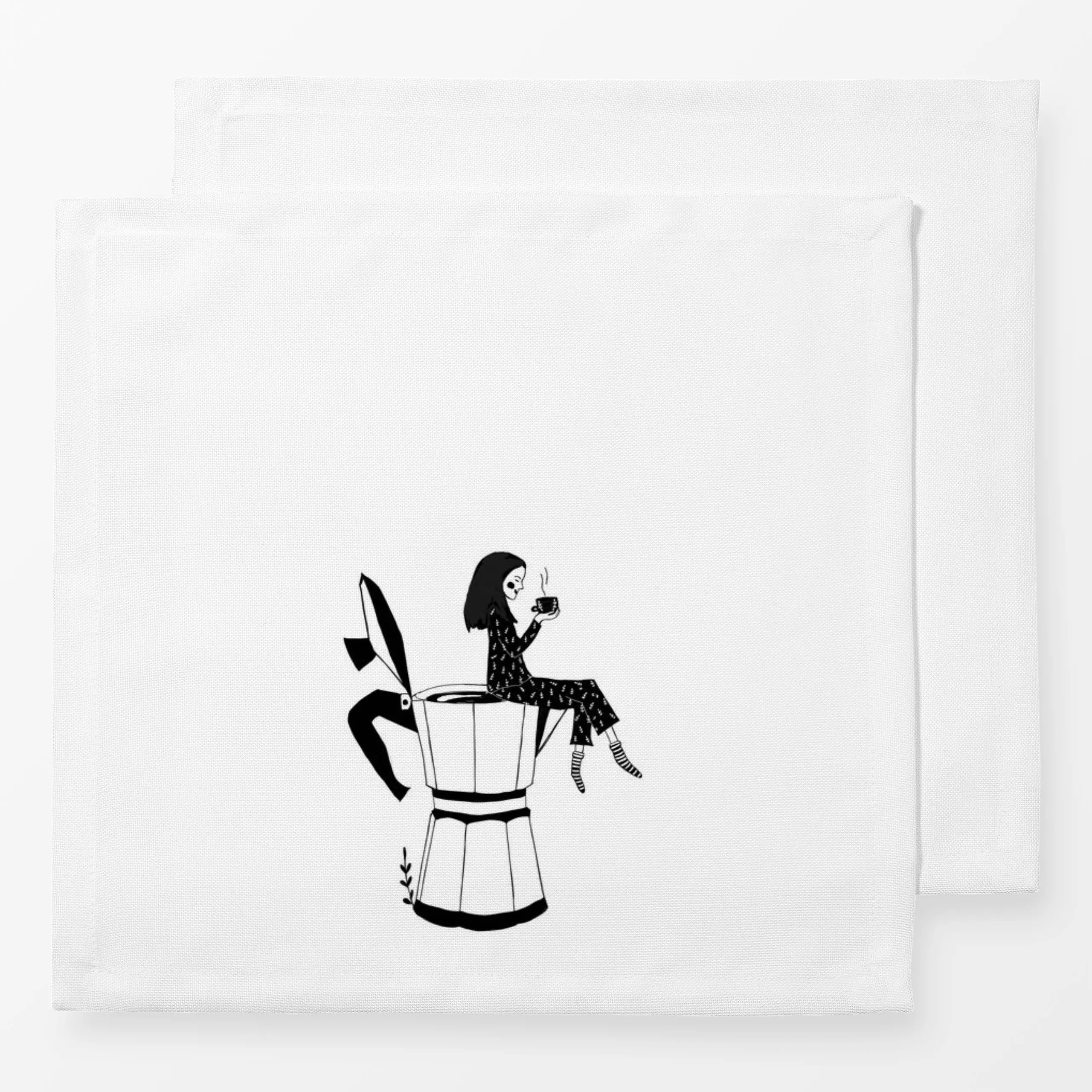 Servietten I love Coffee - Küche, Essen & Trinken - von „MIAO"; boho, Retro, Kaffee, Scandianvian, kaffekanne
