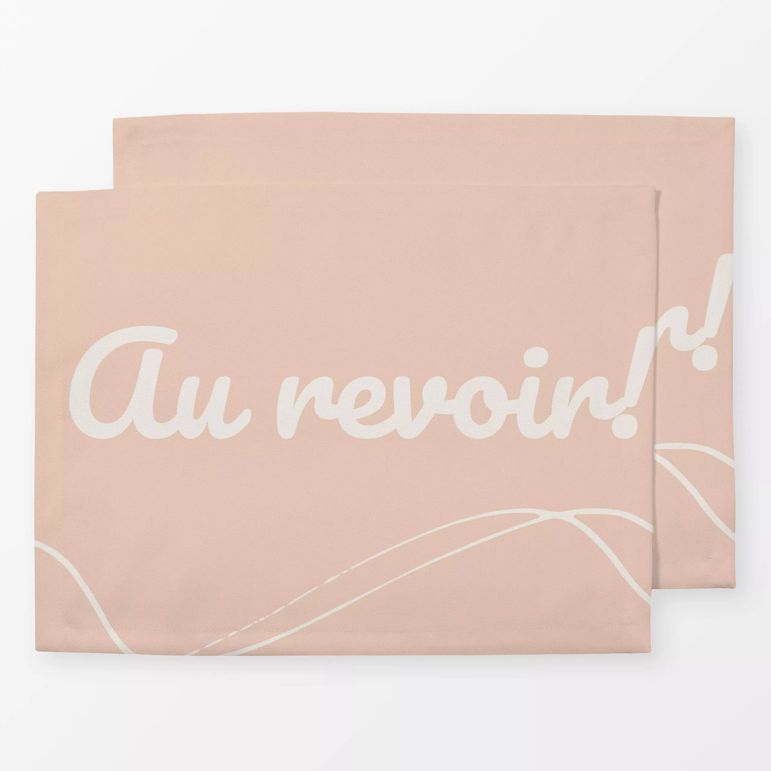Tischset Au revoir, Spruch, Sommer, von Sabrina Ziegenhorn