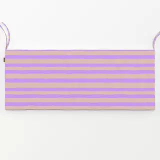 Bankauflage Bold Stripe beige flieder No1