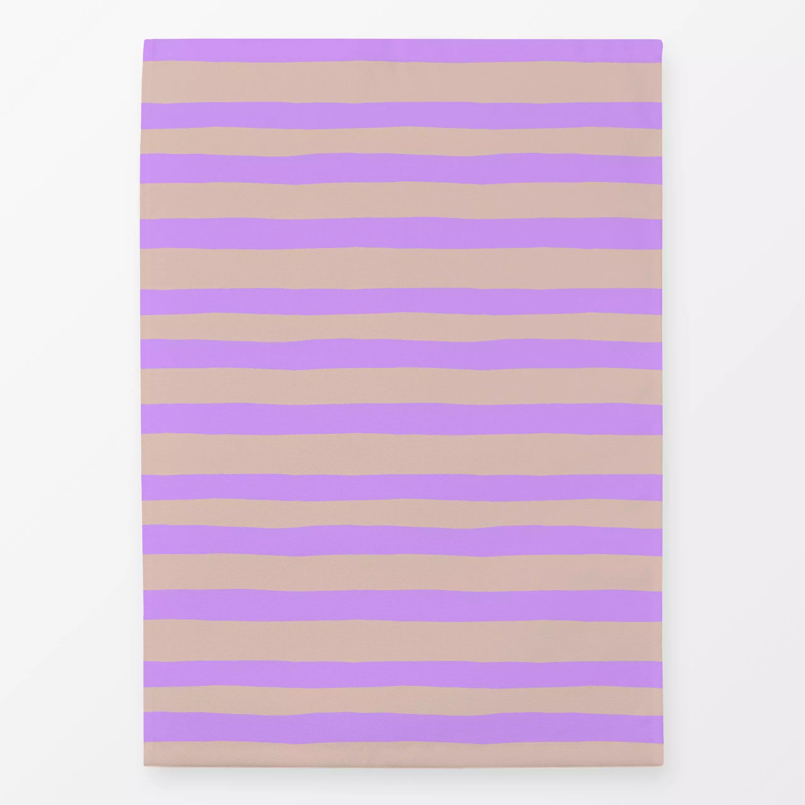 Geschirrtücher Bold Stripe beige flieder No1 - Symbole & Muster - von „Resi Colter x Ursula Tücks"; Streifen, beige, stripes...
