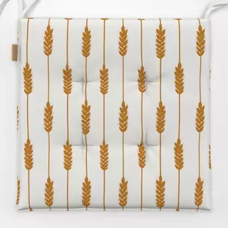 Sitzkissen Getreide Streifen Beige