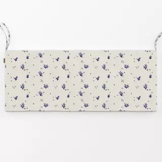 Bankauflage Korallen & Muscheln Beige Blau