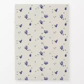 Geschirrtuch Korallen & Muscheln Beige Blau