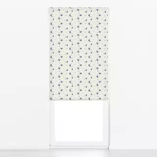 Raffrollo Korallen & Muscheln Beige Blau