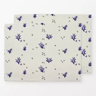 Tischset Korallen & Muscheln Beige Blau