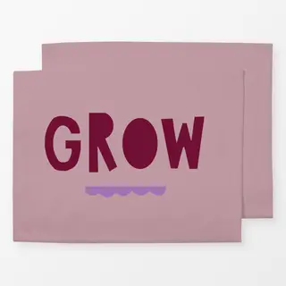 Tischset Grow burgundy rosa