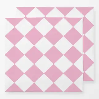 Servietten Checks Upside Down