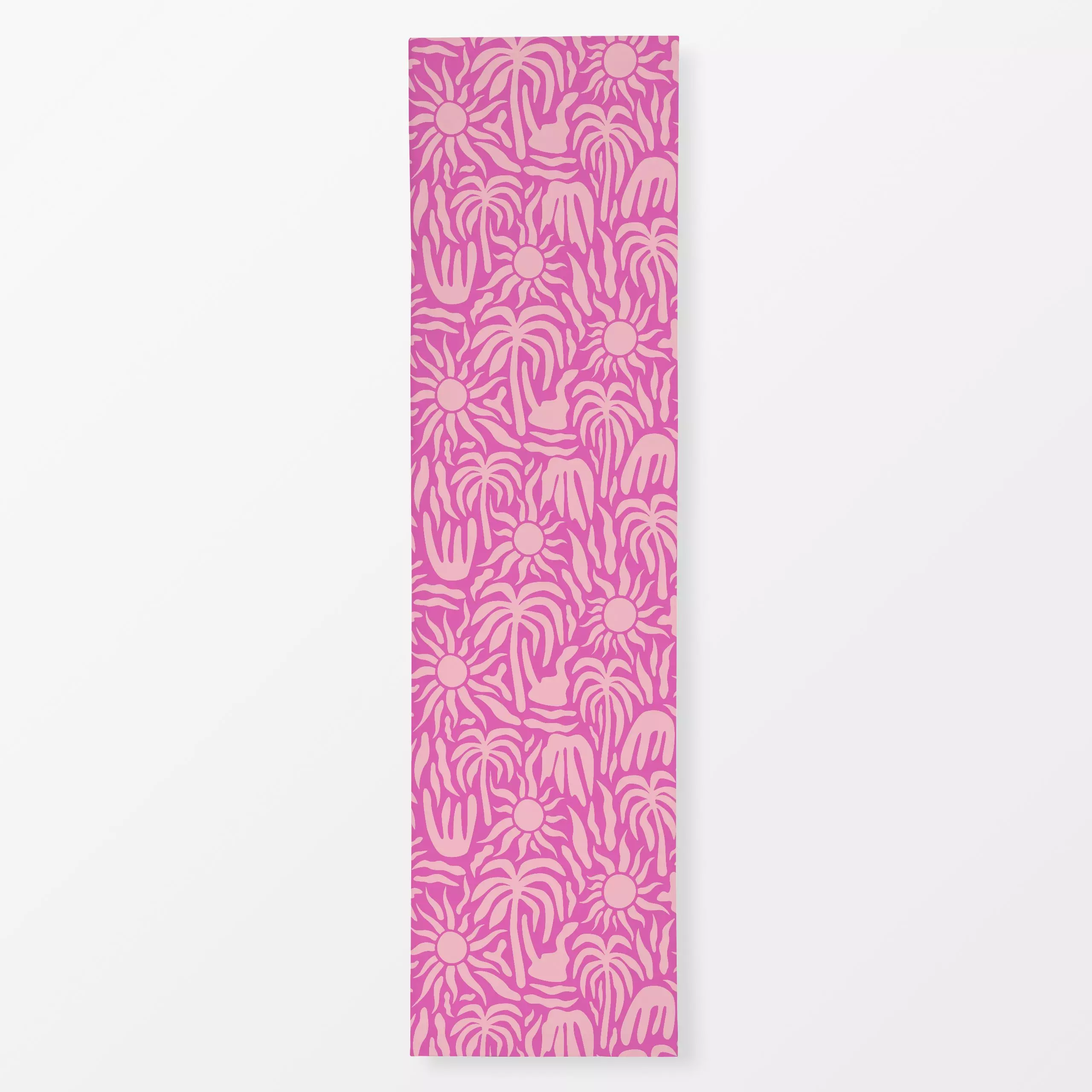 Tischläufer Palmeras y Sol pink, Blumen, tropisch, Sommer, von Karen Menzenbach
