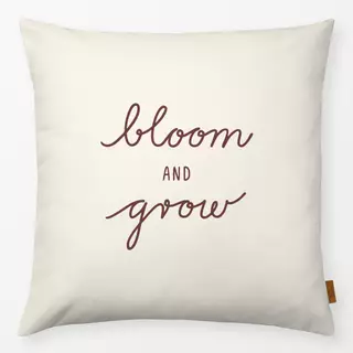 Kissen Bloom And Grow beige braun