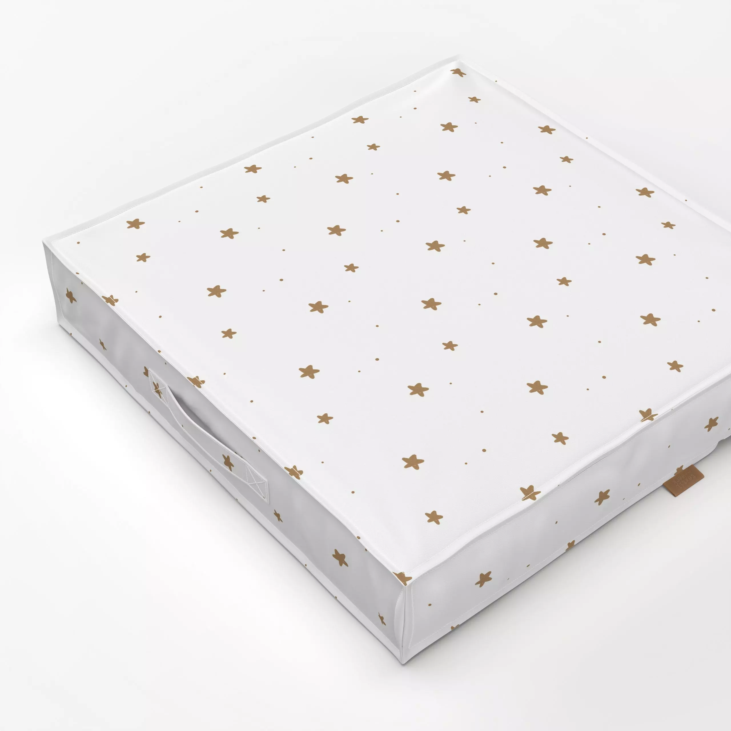 Bodenkissen Magic weiß - Weihnachten, Symbole & Muster - von „Julia Reyelt"; minimal, Merry Christmas, Sterne, Weihnachten, ...