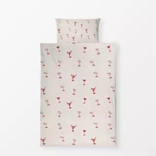 Bettwäsche Cocktail Pattern Rot