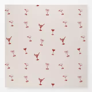 Tischdecke Cocktail Pattern Rot