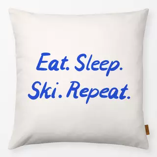 Kissen Eat Sleep Ski Repeat