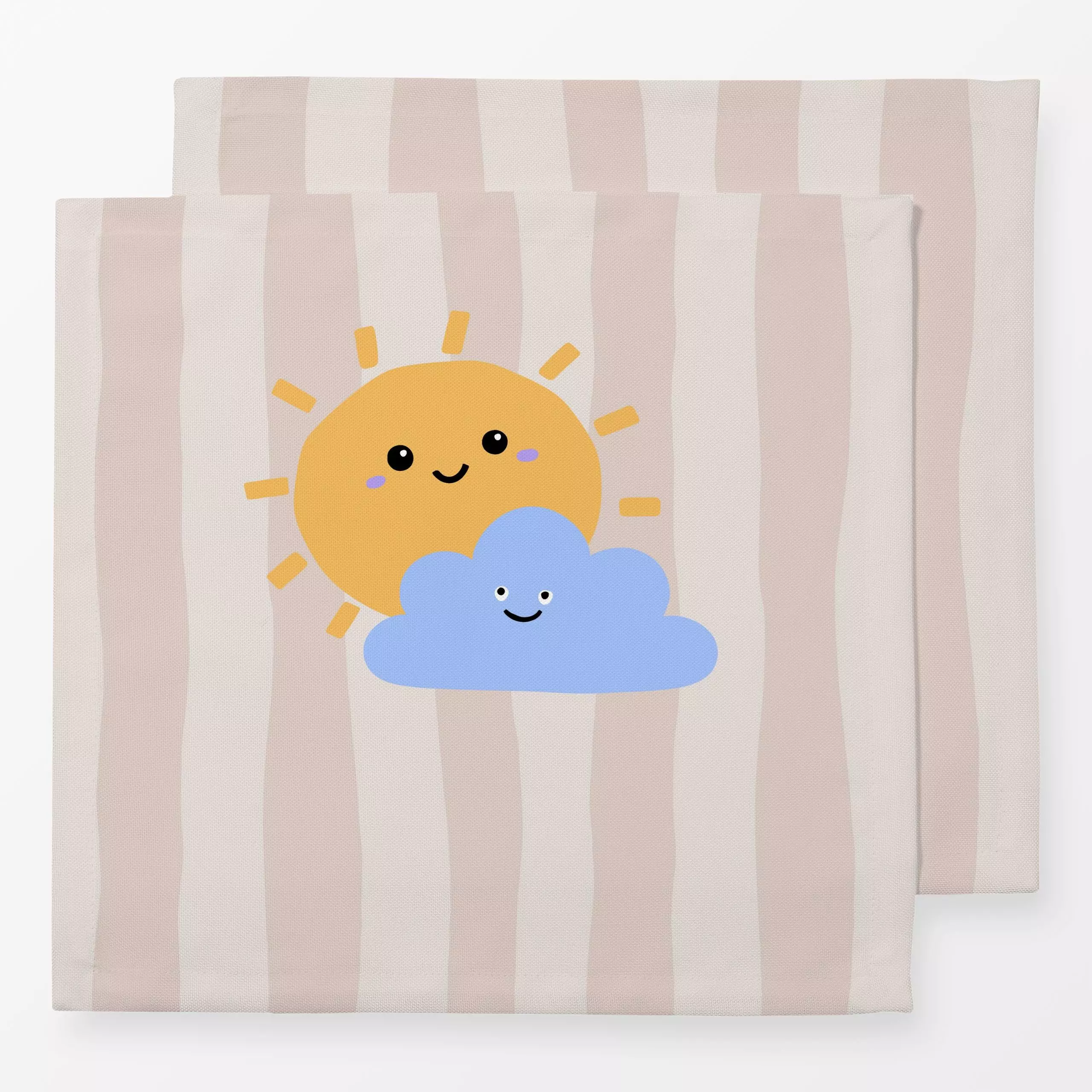 Servietten Gelb Blau - Kinderzimmer & Motive für Kinder, Anlässe, Astronomie & Weltraum - von „Studio Kesse"; Kinder, Wolken...