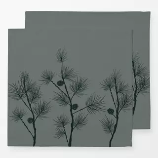 Servietten Mørkegrøn Lærkegren