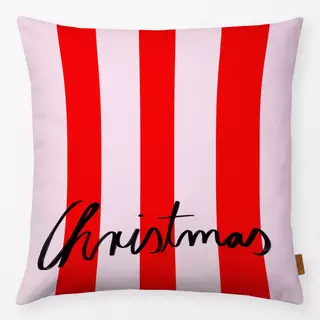 Kissen Red Christmas Stripes