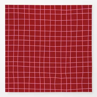 Tischdecke Wavy Checks Red