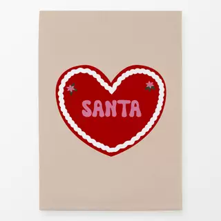 Geschirrtücher Lebkuchenherz Rot Santa