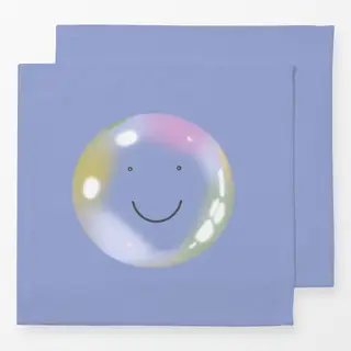 Servietten Seifenblase Smile Blau