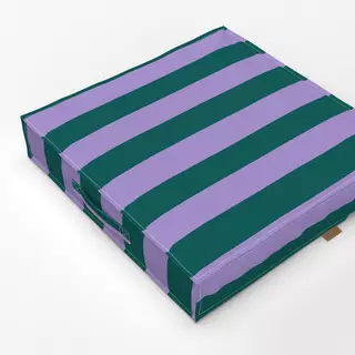 Bodenkissen Streifen Grün Lila