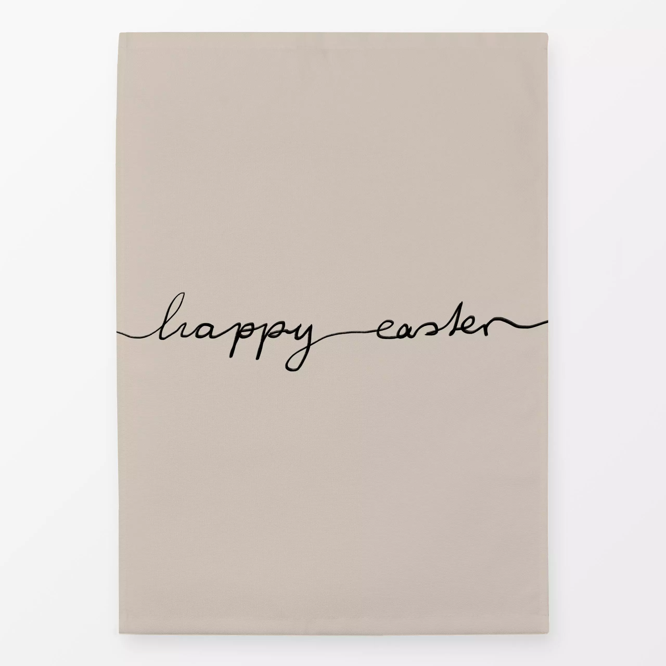 Geschirrtücher Happy Easter Beige - Frühling, Anlässe - von „Sophie Augustin Illustration"; Ostern, HappyEaster, Ostermotiv