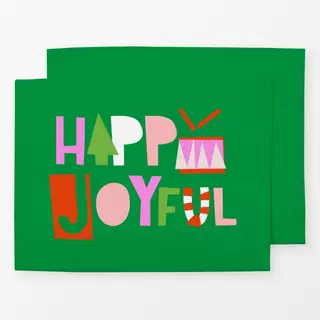 Tischset Happy Joyful Christmas