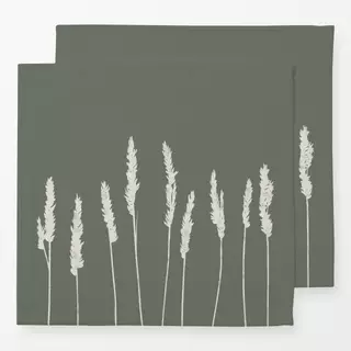 Servietten Strandhafer Grün Dunkel