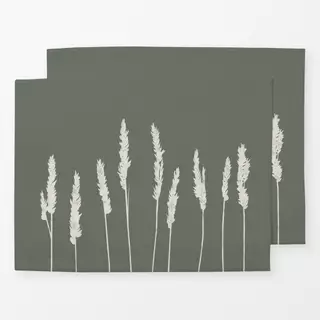 Tischset Strandhafer Grün Dunkel