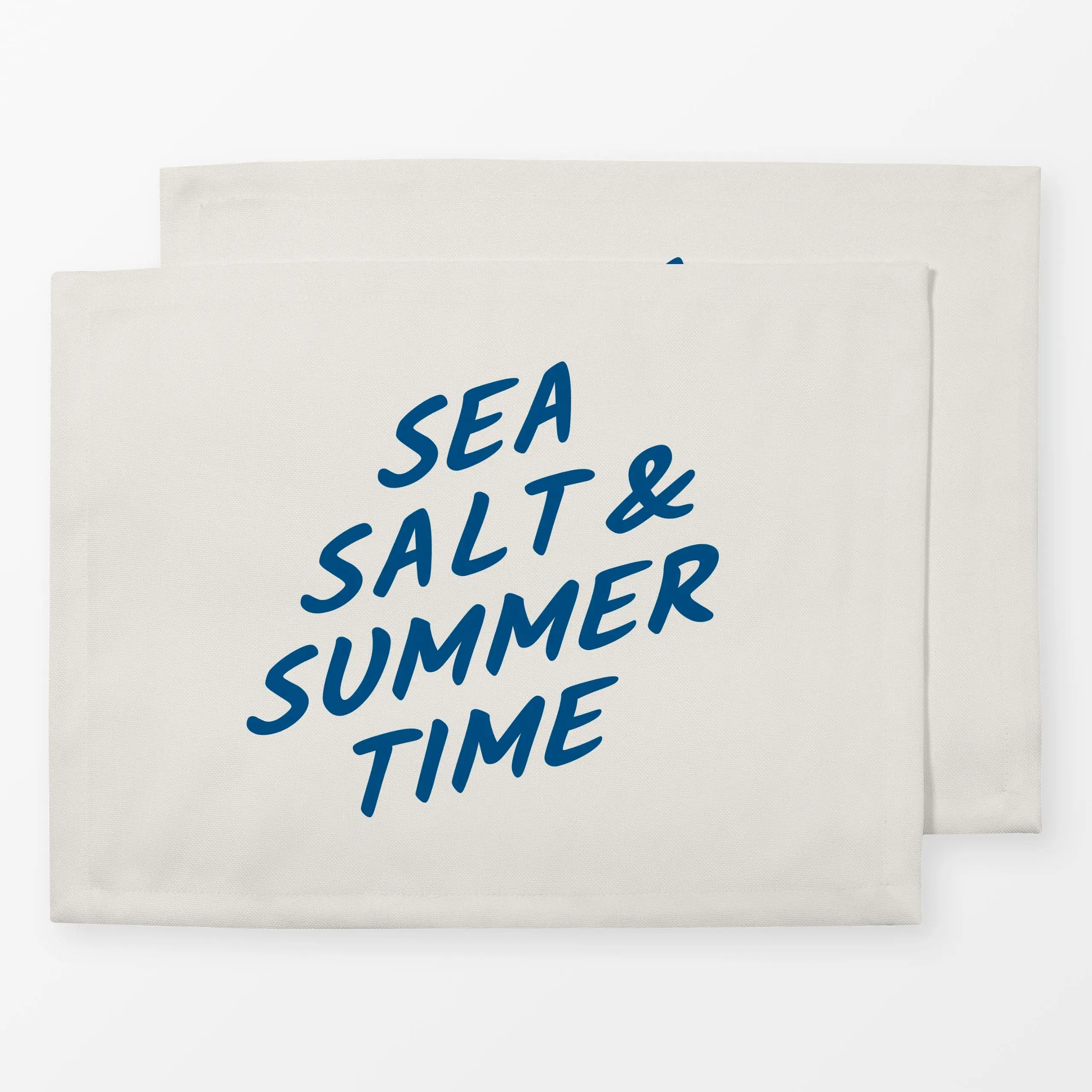 Tischset sea salt summertime Dark - Sommer, Sprüche & Schriftzüge - von „Jana Driver"; typografie, Handschrift, sea, janadri...