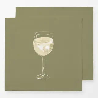 Servietten Mediterranean White Wine