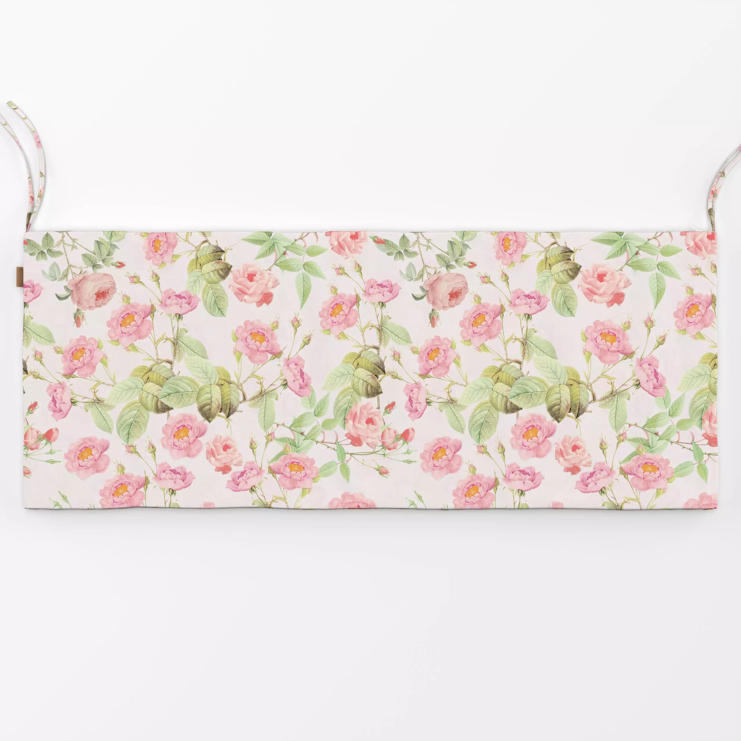 Bankauflage Sommer Brise- Redouté - Blumen & Florales, Retro & Vintage - von „Uta Naumann"; Wasserfarben, Rosen, Garten, Bot...