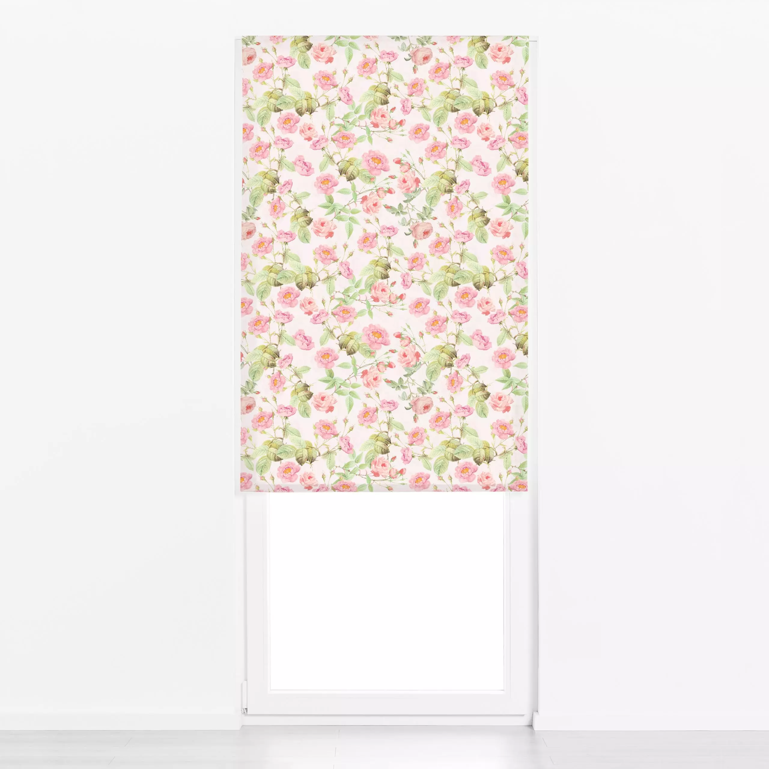 Raffrollo Sommer Brise- Redouté - Blumen & Florales, Retro & Vintage - von „Uta Naumann"; Wasserfarben, Rosen, Garten, Botan...