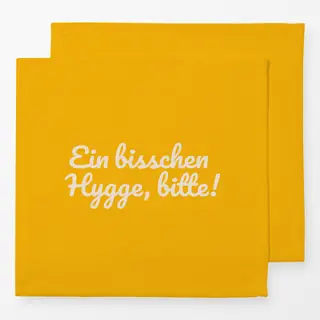 Servietten Ein bisschen Hygge gelb