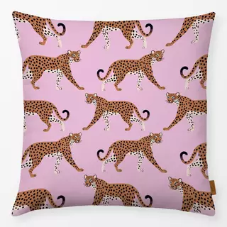 Kissen Leoparden Muster rosa