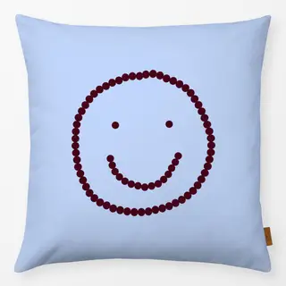 Kissen Smile Blau