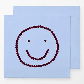 Servietten Smile Blau