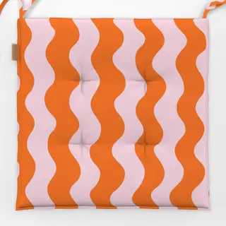 Sitzkissen Wavy Pink And Orange Pattern