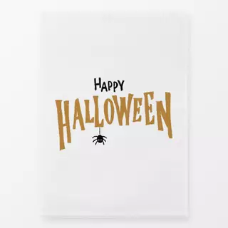 Geschirrtücher Happy Halloween Typo