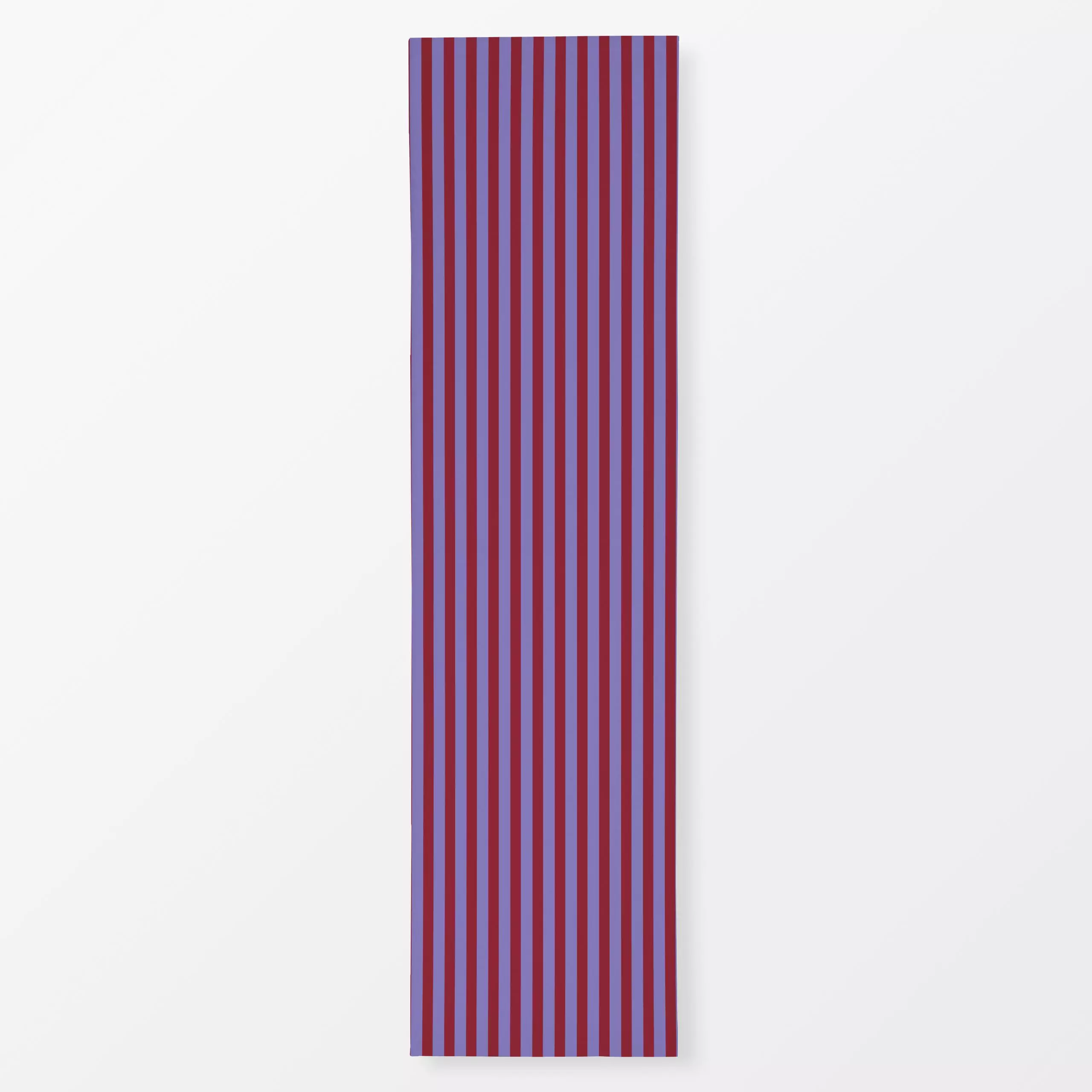 Tischläufer Stripes Weinrot Winterviolett - Weihnachten, Symbole & Muster - von „textilwerk"; Illustration, skandinavisch, W...