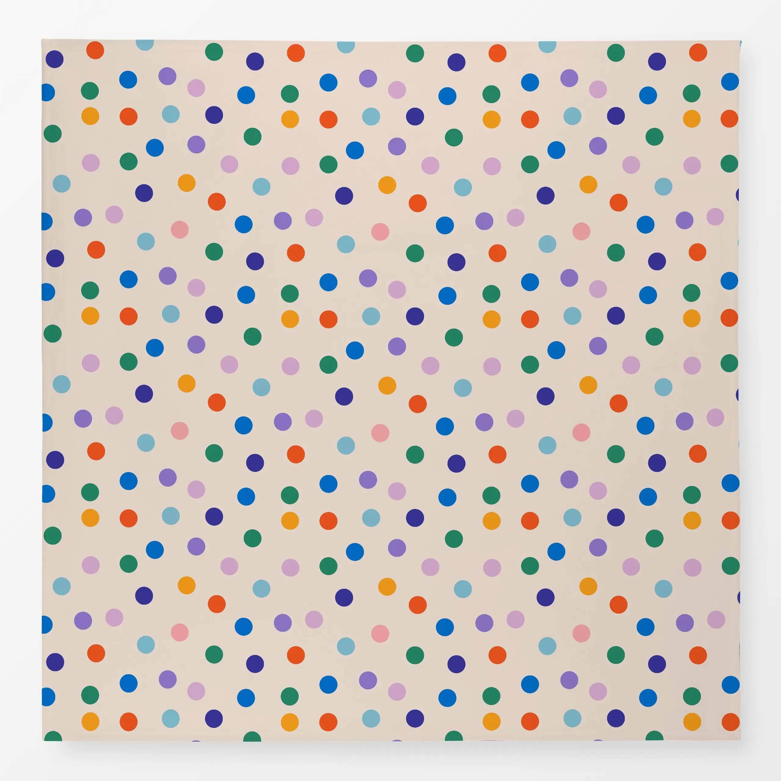 Tischdecke Good Days Ahead Dots - Frühling, Symbole & Muster - von „Jana Driver"; Punkte, beige, Dots, bunt, Fruehling, jana...