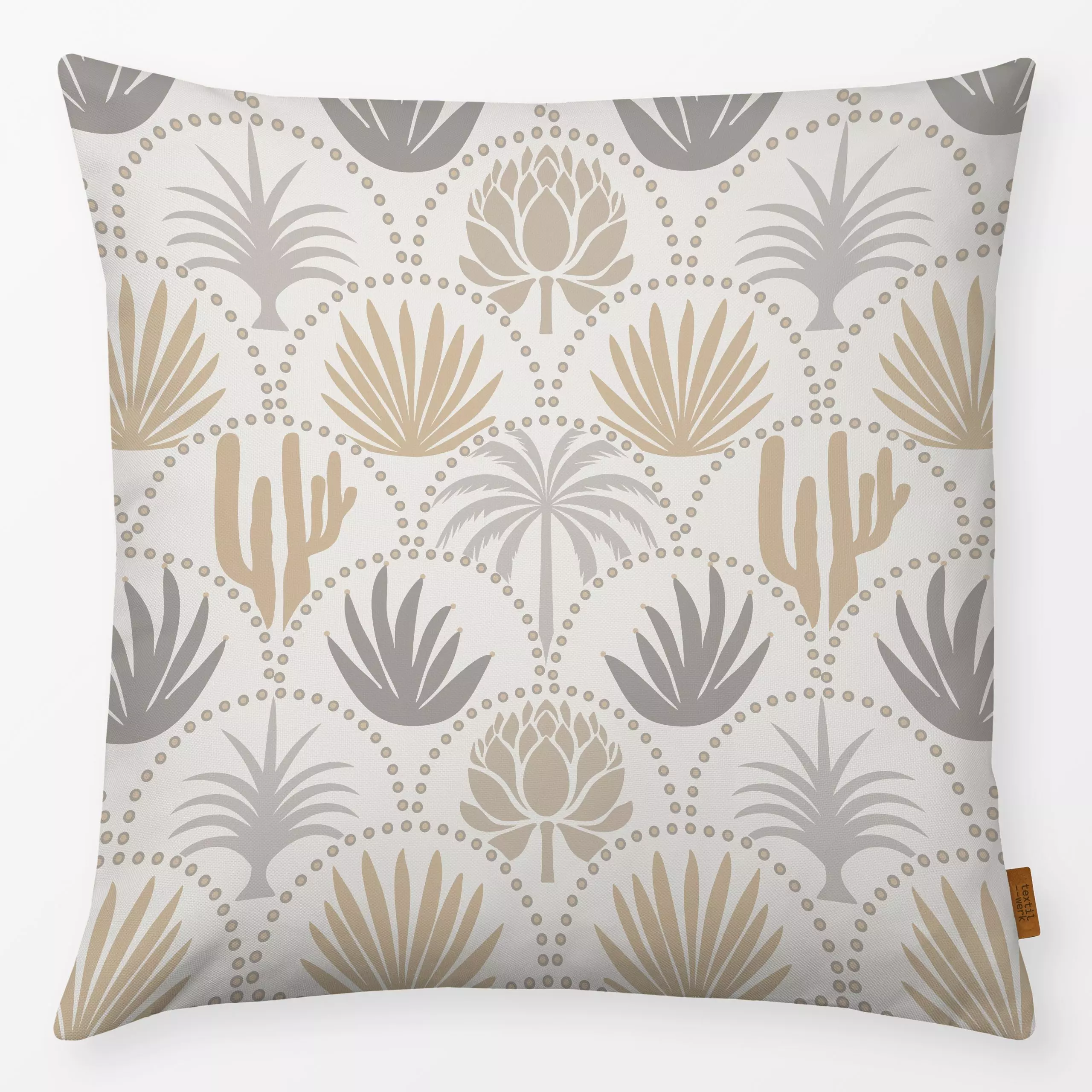 Kissen Palm Springs Desert II - Natur & Landschaft, Pflanzen & Botanik - von „Andrea Haase"; Kaktus, Palmen, Sukkulenten, De...