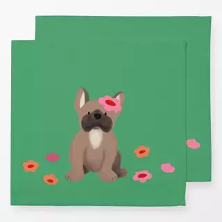 Servietten Französische Bulldogge