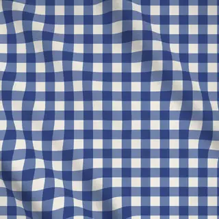 Meterware Gingham Karo Blau Hell Beige