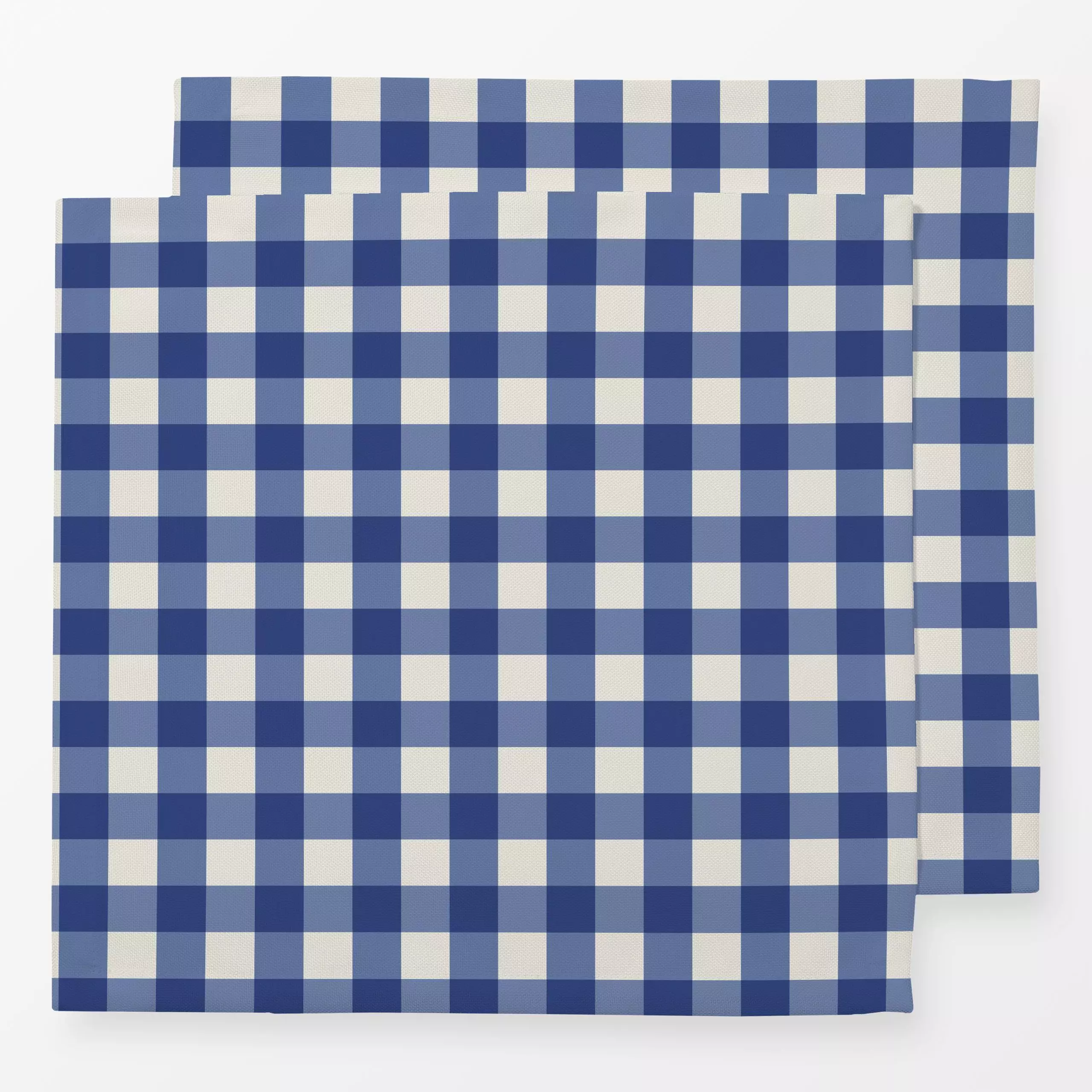 Servietten Gingham Karo Blau Hell Beige - Sommer, Symbole & Muster, Küche, Essen & Trinken - von „Mareen Heinz"; Muster, Bla...