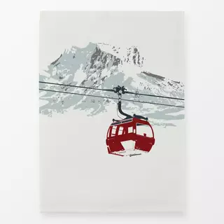 Geschirrtuch Berg Seilbahn