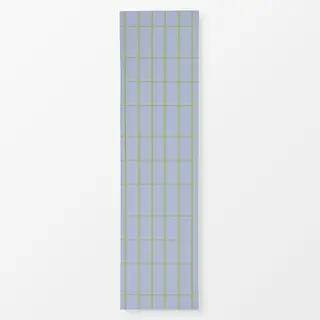 Tischläufer Hellblau Grün Kariert