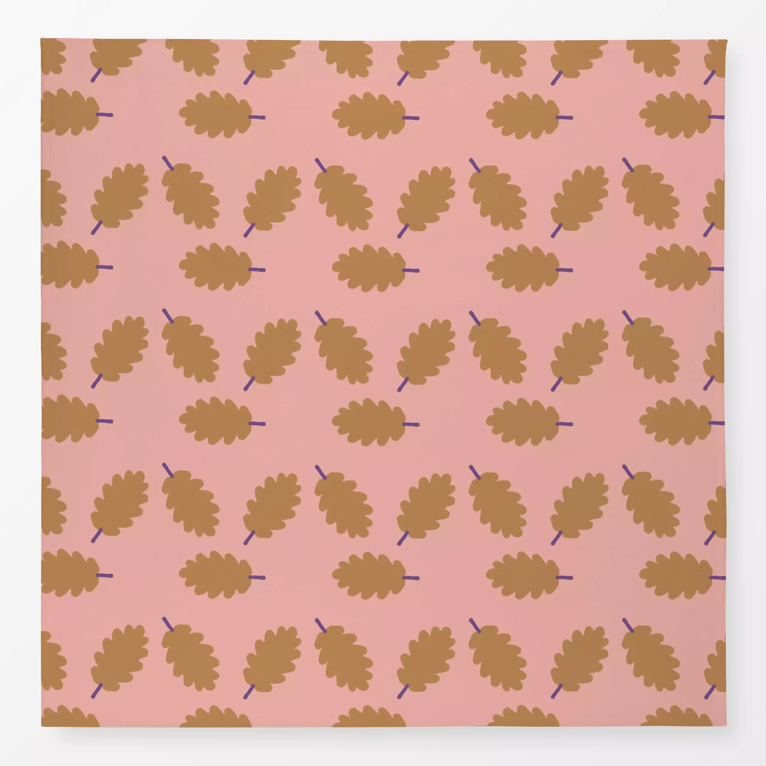 Tischdecke Herbstblätter Auf Rosa - Blumen & Florales, Herbst - von „Alisa Knöß"; skandinavisch, Blätter, Nordic, Herbstdeko...