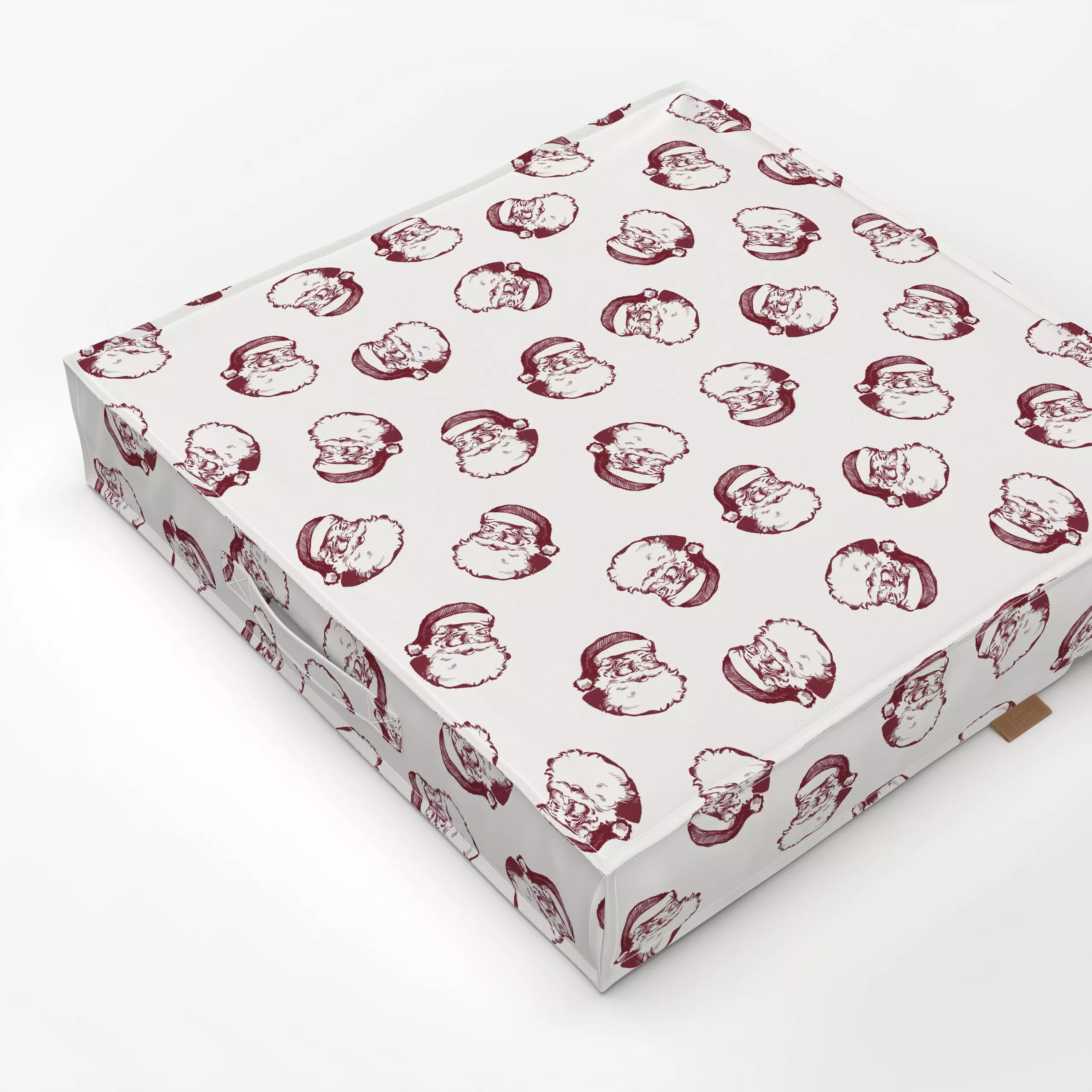 Bodenkissen Weihnachtsmann Dunkelrot - Weihnachten, Anlässe - von „Studio Kesse x sweetlivinginterior"; Merry Christmas, Wei...