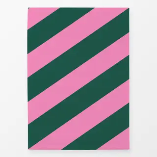 Geschirrtücher Christmas Stripes Pink Grün